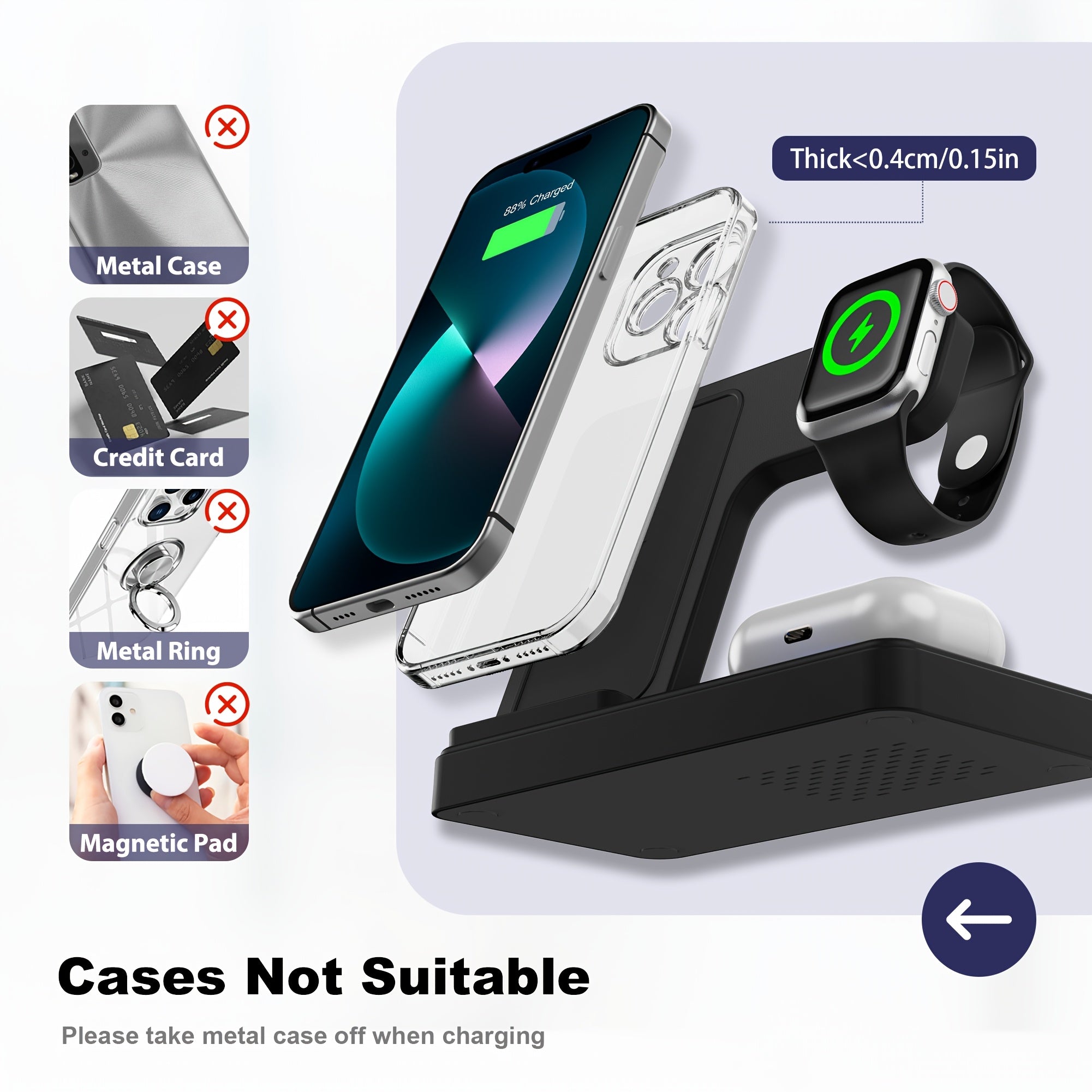 3-in-1 MagSafe Wireless Charging Stand