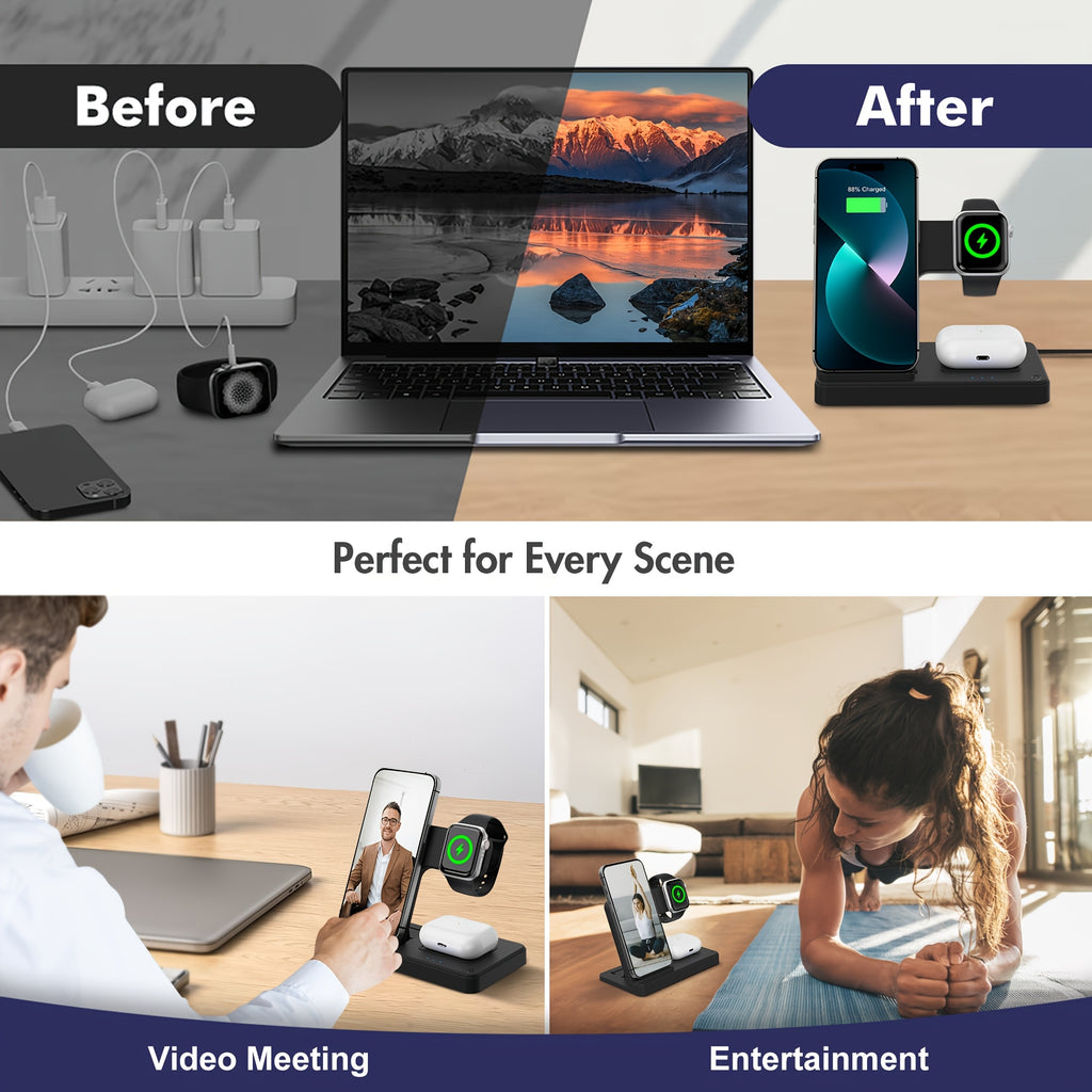 3-in-1 MagSafe Wireless Charging Stand