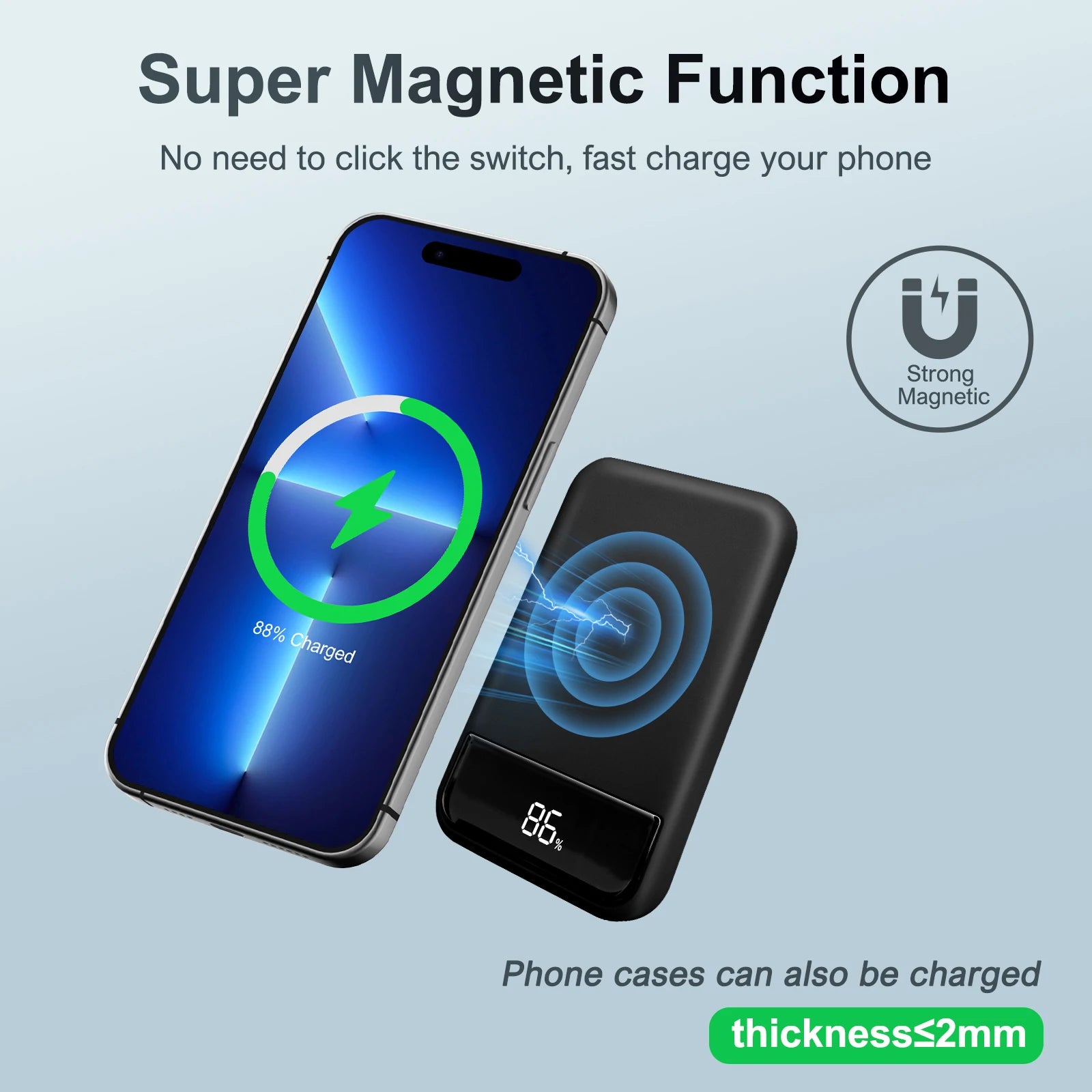 Magnetic Wireless Power Bank — 10,000mAh