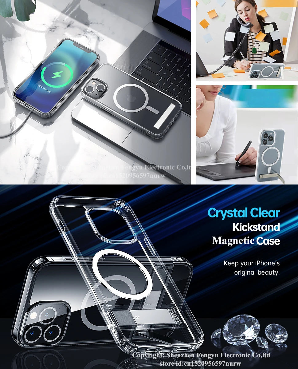 Stand Clear Magnetic Phone Case