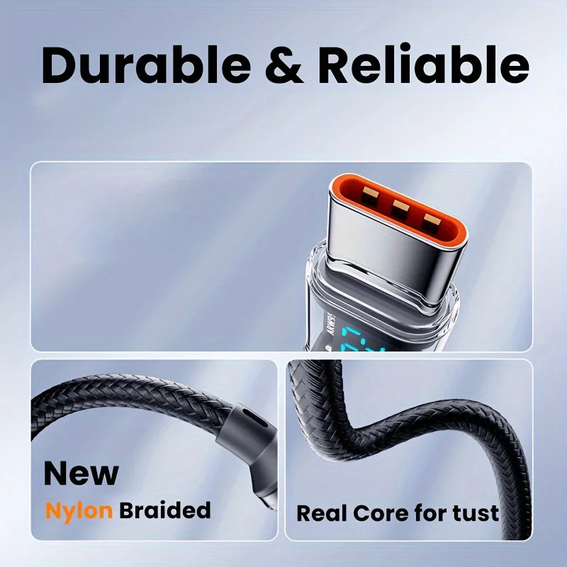 120W USB to Type C Cable