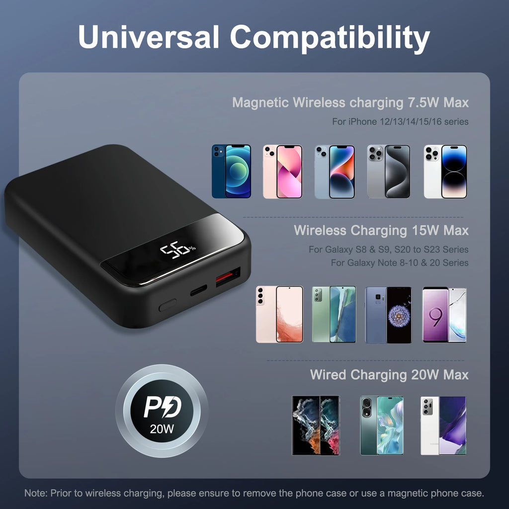 Magnetic Wireless Power Bank — 10,000mAh