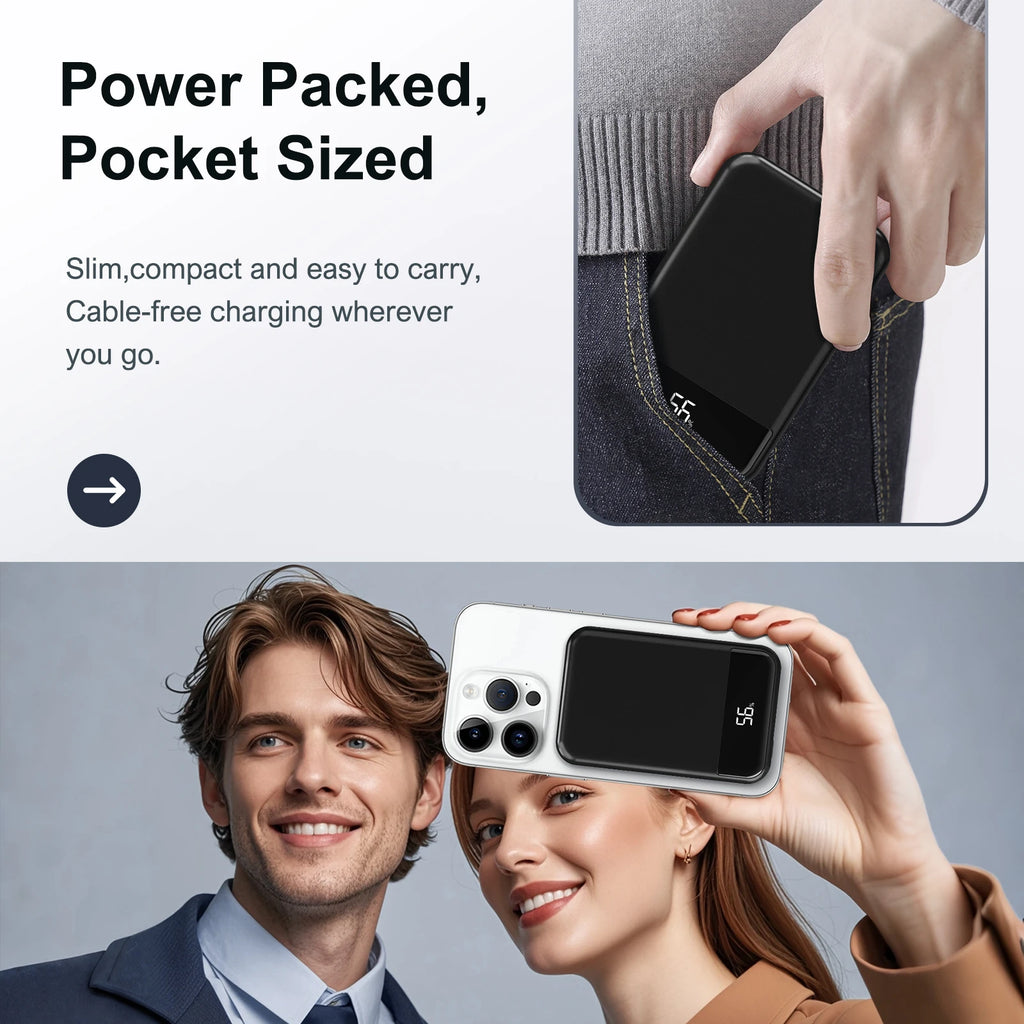 Magnetic Wireless Power Bank — 10,000mAh