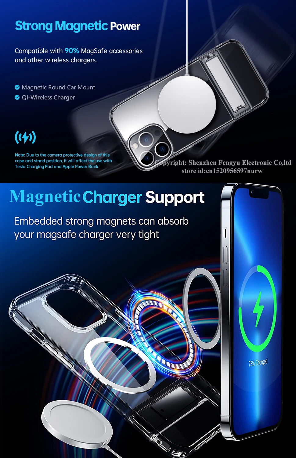 Stand Clear Magnetic Phone Case