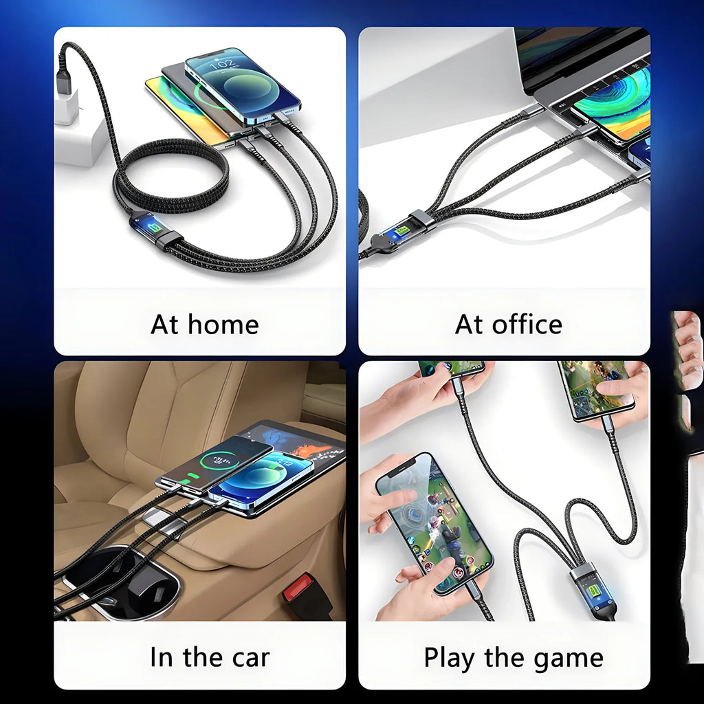 3-in-1 100W Fast Charging Cable