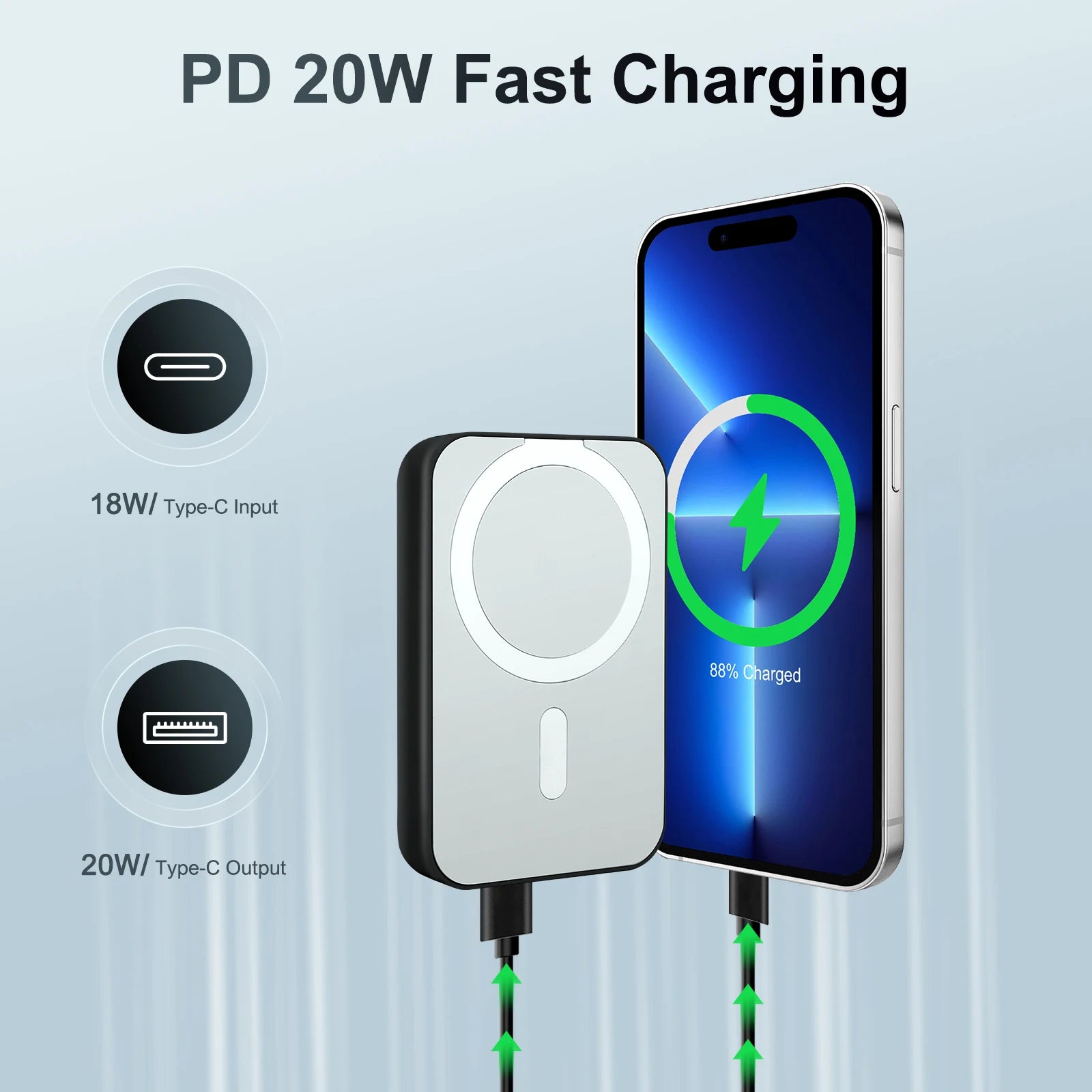 Magnetic Wireless Power Bank — 10,000mAh